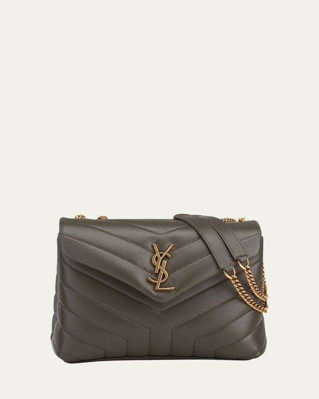 Loulou Small YSL Shoulder Bag in Quilted Leather